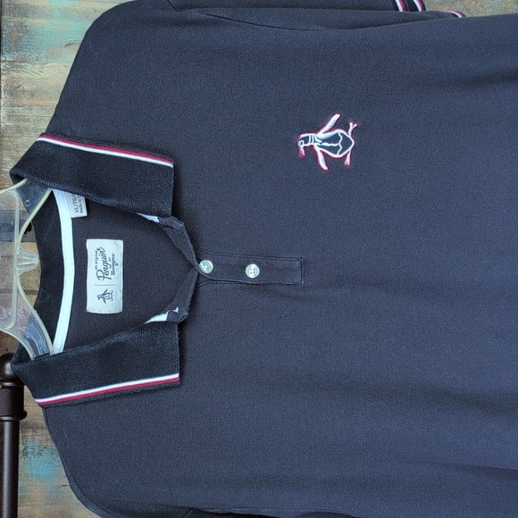 Original Penguin Mega Pete Pique Polo Shirt, Dark Sapphire - Men's XL - Picture 5 of 7